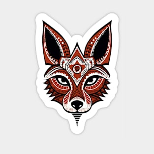 Aztec pattern fox Sticker